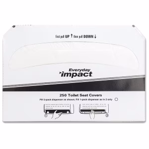 Toilet Seat Cover, Half-fold, White